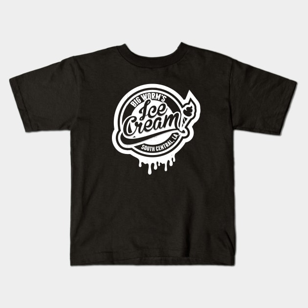 Big Worm's Ice Cream - South Central, LA Kids T-Shirt by BodinStreet